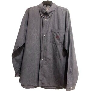 Cinch Men's Long Sleeve Shirt XXL Button Down Logo Small Black Check Print